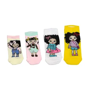 جوراب دخترانه مدل hf1 مجموعه 4 عددی