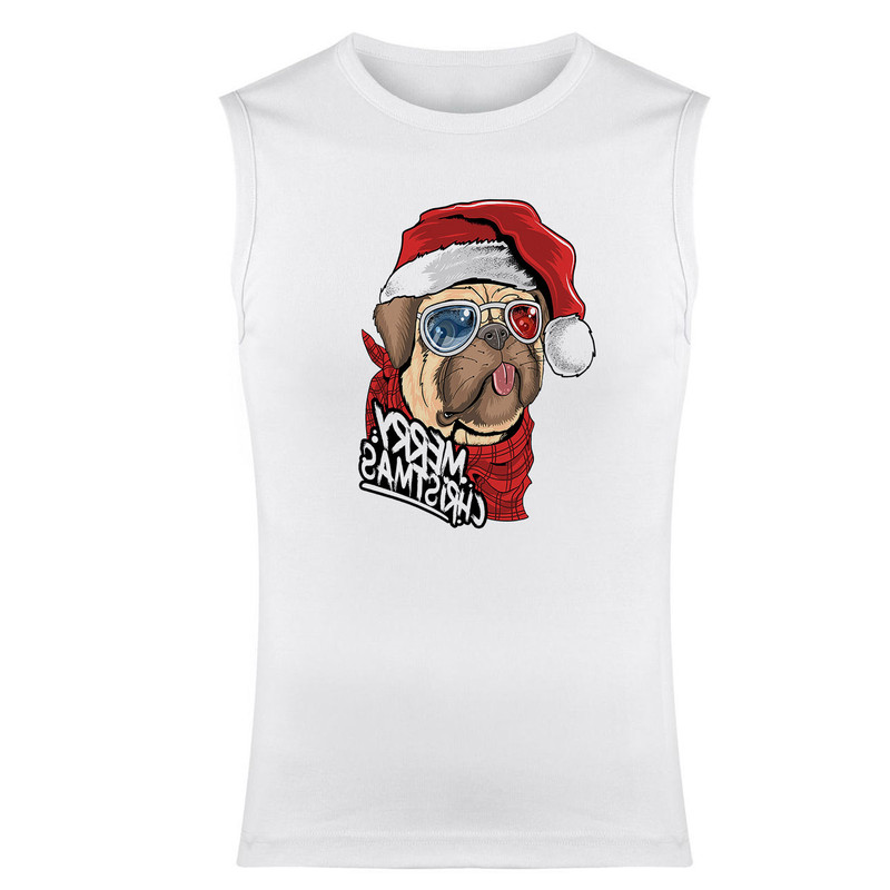 تاپ مردانه مدل DOG کد 76 رنگ سفید 