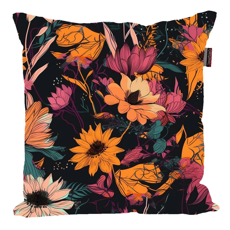 کوسن پاد آفرین مدل گل و برگ کد PK401032