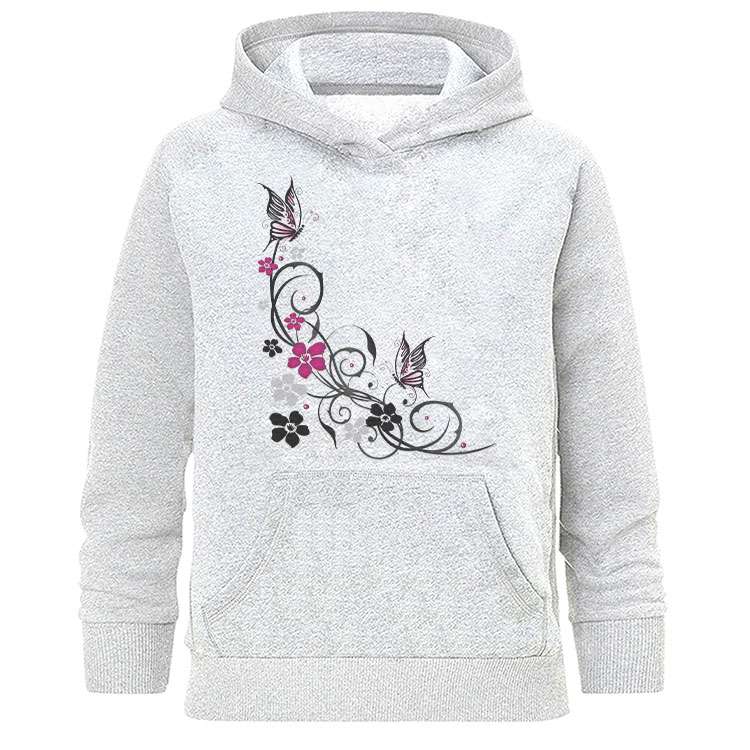 هودی زنانه طرح پروانه مدل Z692