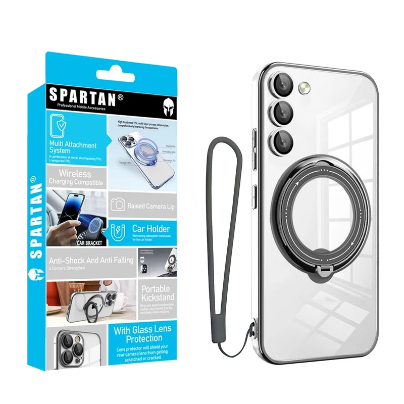 کاور اسپارتان مدل Ring Stand Strap مناسب برای گوشی موبایل سامسونگ Galaxy S20 FE به همراه بندآویز