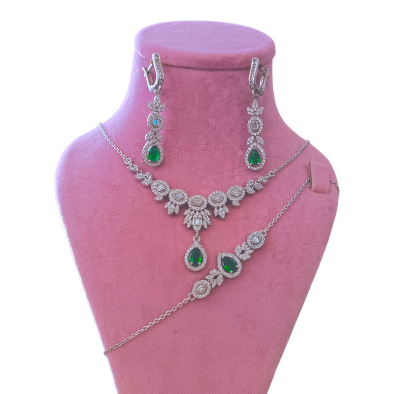 نیم ست نقره زنانه مدل البرنادو دوریکا