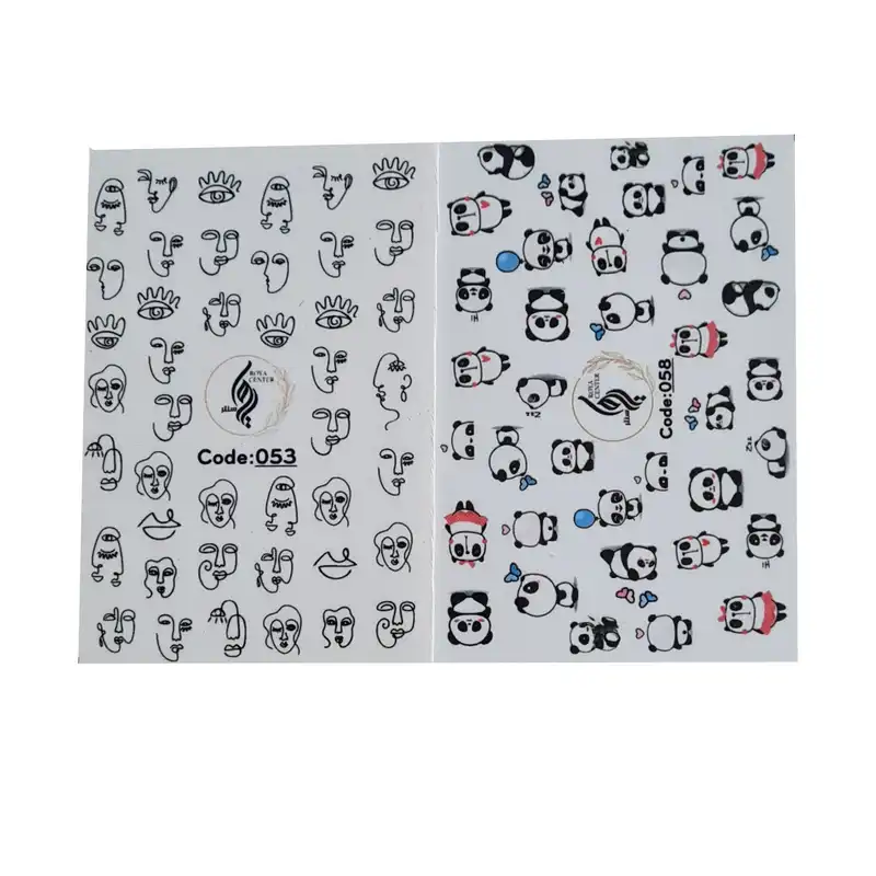 برچسب لنز ناخن رویاسنتر مدل 5358 مجموعه 2 عددی