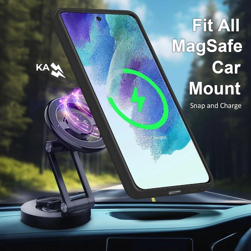 کاور بادی قاب مدل Magsafe_A35 طرح مگ سیف مات مناسب برای گوشی موبایل سامسونگ Galaxy A35