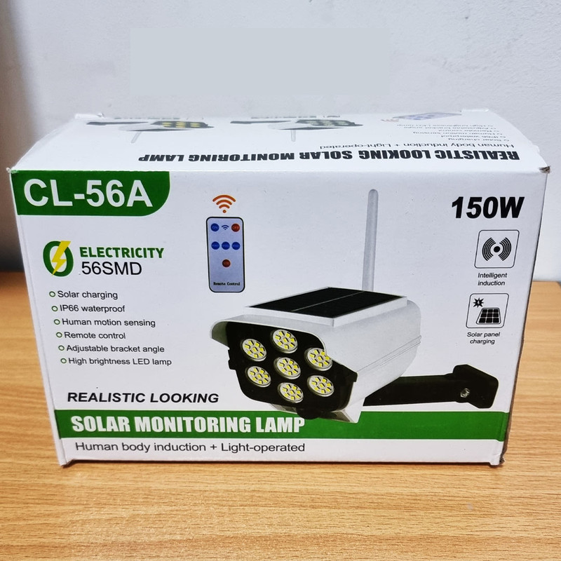 چراغ دیواری خورشیدی 150 وات طرح دوربین مدل cl-56A