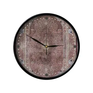 ساعت دیواری مدوپد طرح فرش قم لچک و ترنج مدل C-Ghom053