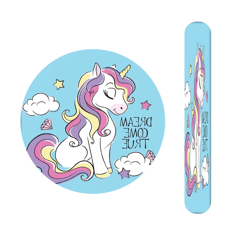 آینه آرایشی جیبی مدل تک شاخ کد 582  به همراه سوهان ناخن