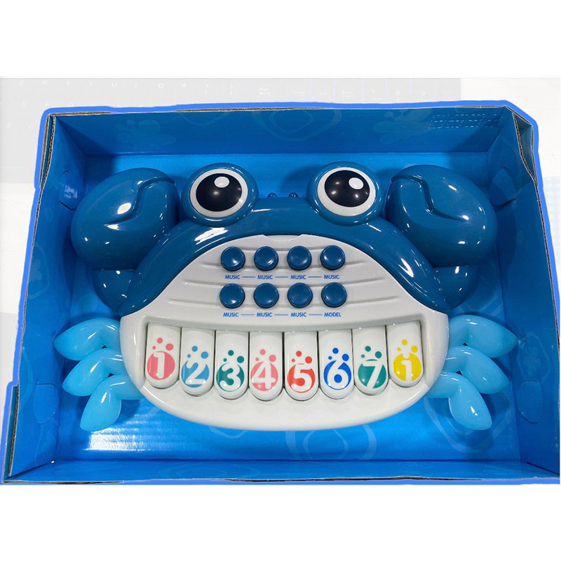 اسباب بازی مدل خرچنگ موزیکال طرح پیانو چراغدار کد 6632