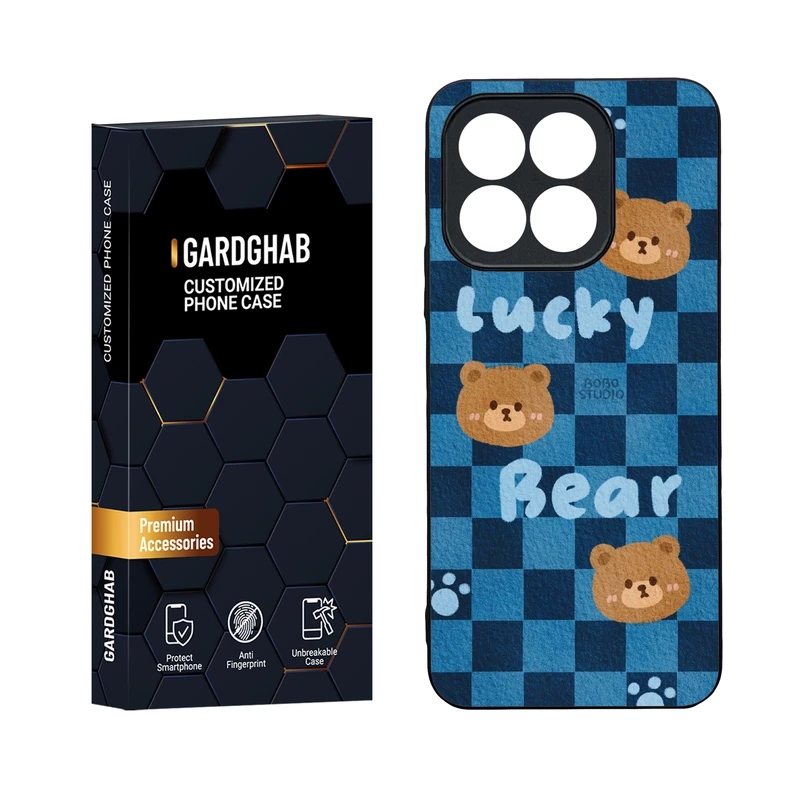  کاور گارد قاب مدل دور ژله ای پشت گلس فانتزی  مناسب برای گوشی موبایل آنر  Honor X6b 4G