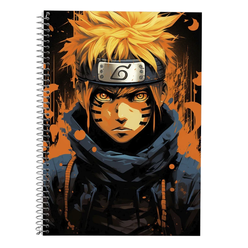 دفتر زبان 50 برگ مدوپد مدل دوخط طرح Naroto کد DF11256