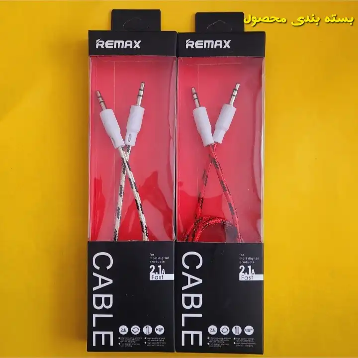 کابل AUX ریمکس مدل RCA_118H طول 0.9 متر