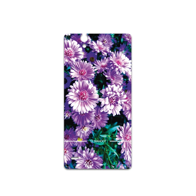 برچسب پوششی ماهوت مدل Purple-Flower مناسب برای گوشی موبایل سونی Xperia C4