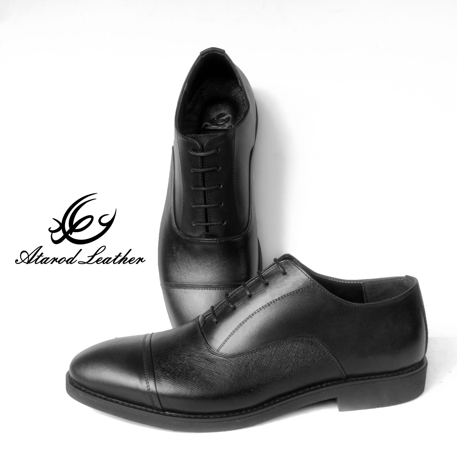 کفش مردانه چرم عطارد مدل چرم طبیعی کد SH86 -  - 8