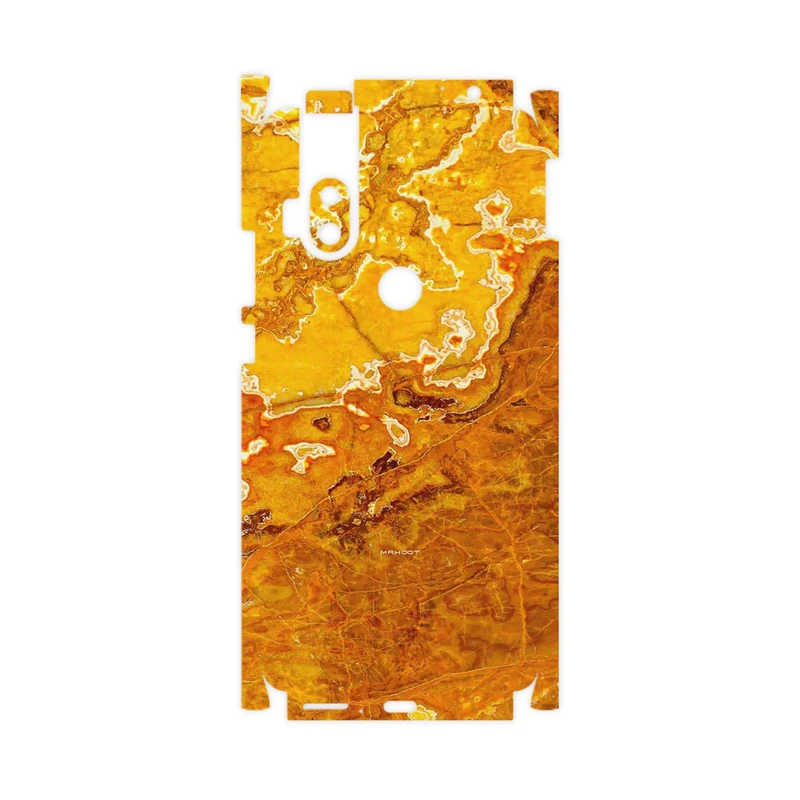 برچسب پوششی ماهوت مدل Gold Marble-FullSkin مناسب برای گوشی موبایل موتورولا One Hyper