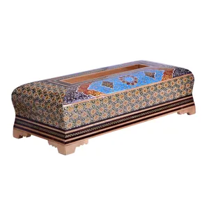 جعبه دستمال کاغذی خاتم کاری مدل شوکران کد GH_AB