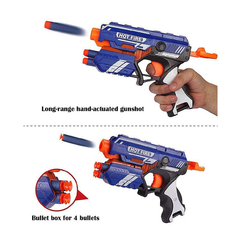 تفنگ بازی مدل blaze storm manual soft bullet gun کد 1660