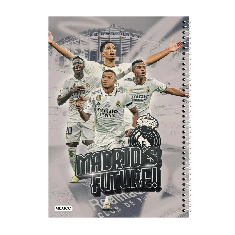 دفتر مشق 50 برگ آلبالو طرح رئال مادرید کد 2050