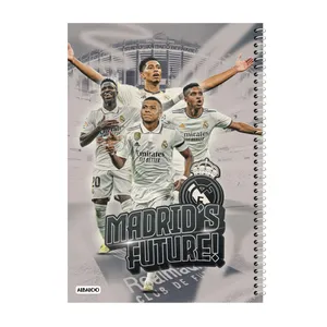 دفتر مشق 100 برگ آلبالو طرح رئال مادرید کد 2050
