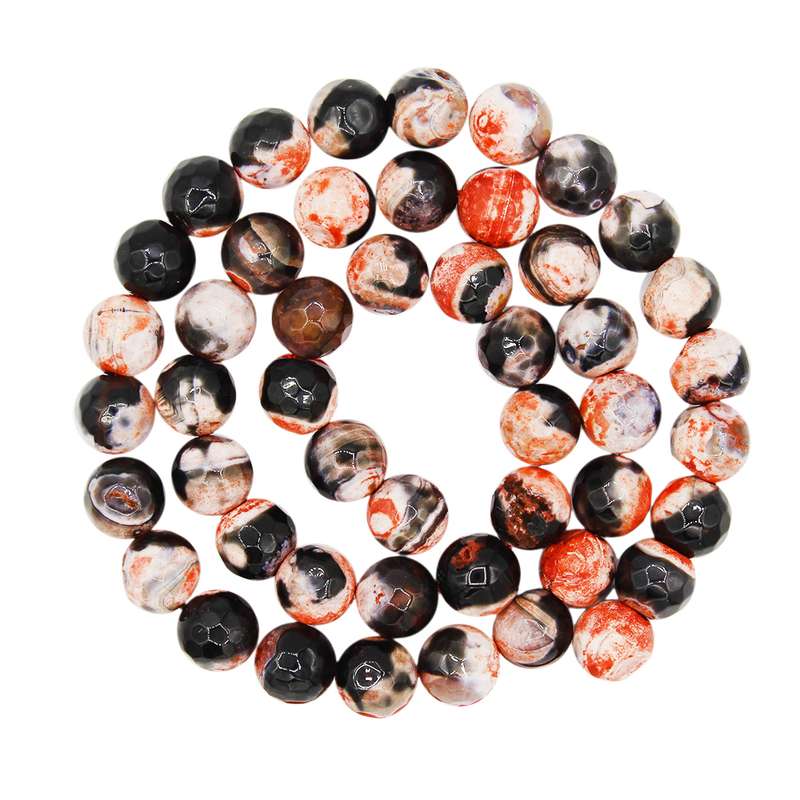 ریسه سنگ عقیق آتشین رزالیا مدل Vina-AB-128