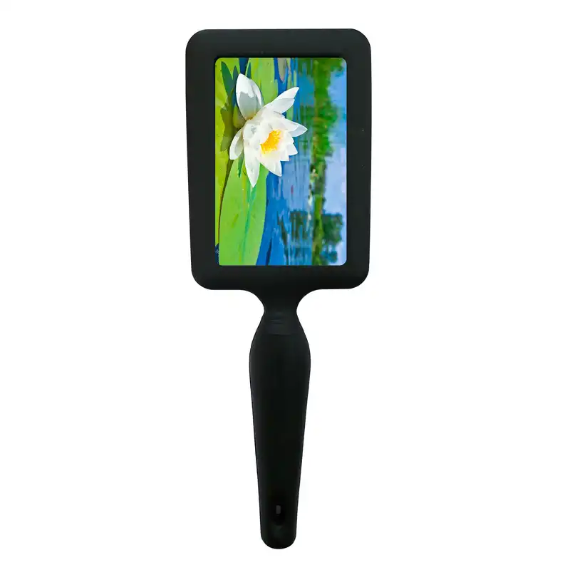 برس مو مدل طرح گل نیلوفر و مرداب مدل B1495