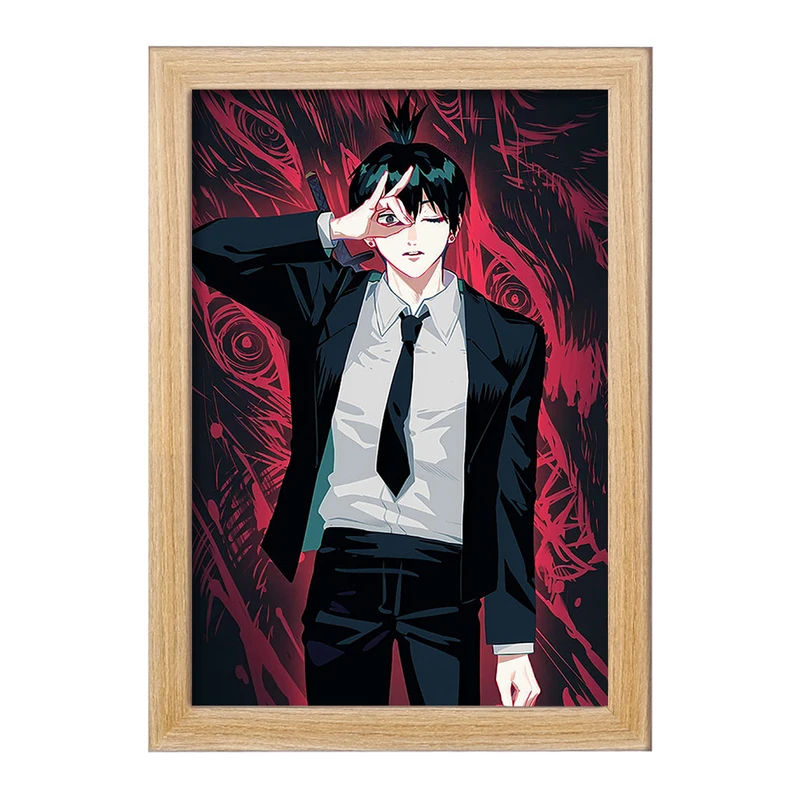 تابلو خندالو مدل هایاکاوا انیمه مرد اره ای Chainsaw Man  کد 17992