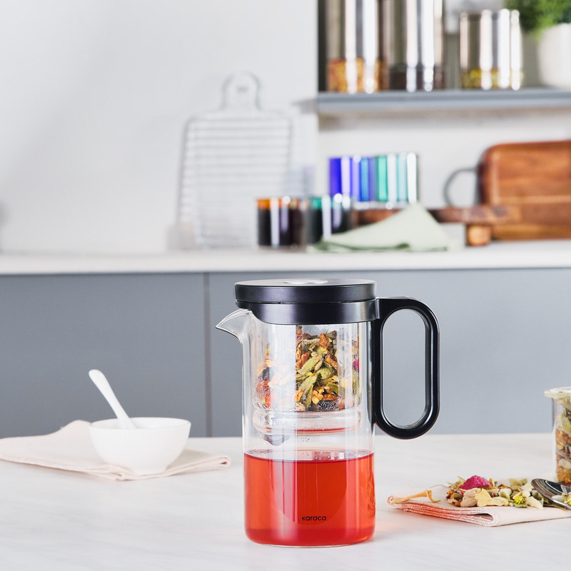 فرنچ پرس کاراجا مدل Brewy Tea Borosilikat Cam گنجایش ۵۰۰ میلی لیتر