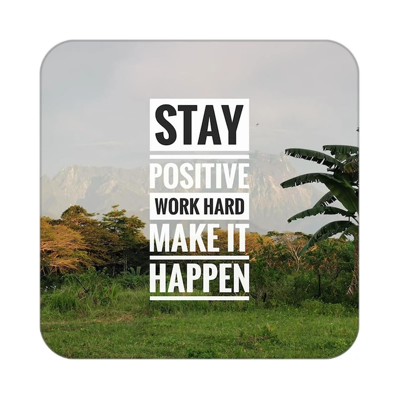 زیر لیوانی کاکتی طرح جملات انگیزشی و مثبت مدل mp25088