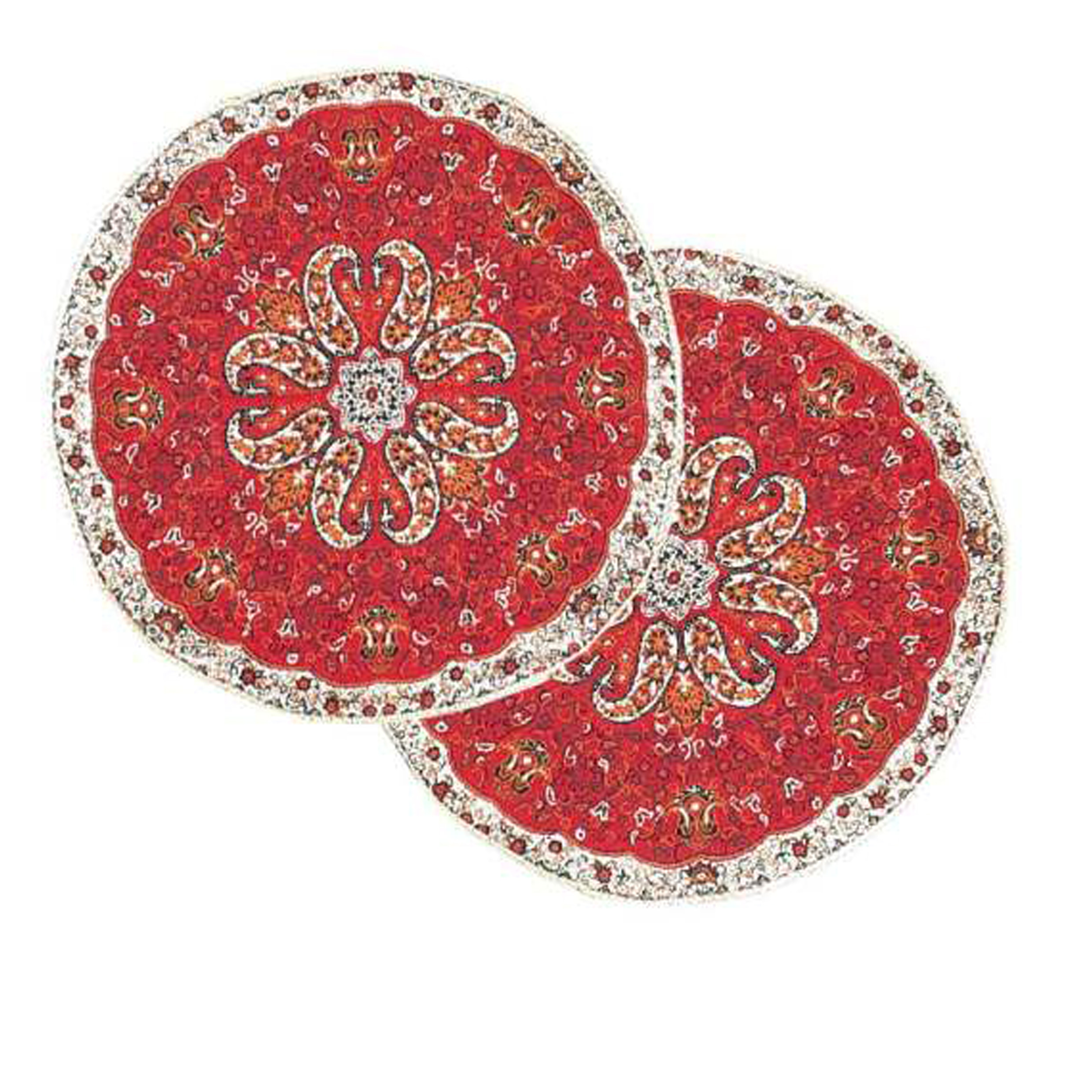 رومیزی ترمه مدل نسترن کد ASALI-20 بسته دو عددی