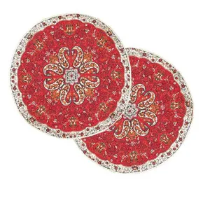 رومیزی ترمه مدل نسترن کد ASALI-20 بسته دو عددی