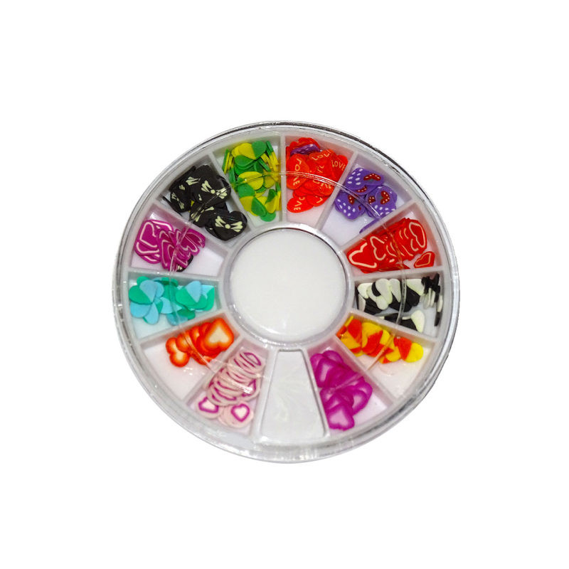 تزیین ناخن مدل گل ها و قلب مجموعه 2 عددی