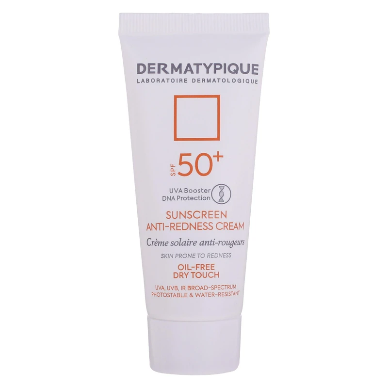 کرم ضد آفتاب بدون رنگ درماتیپیک SPF50 مدل Anti_redness ‌محافط UVB, UVA مناسب انواع پوست حجم 40 میلی‌لیتر
