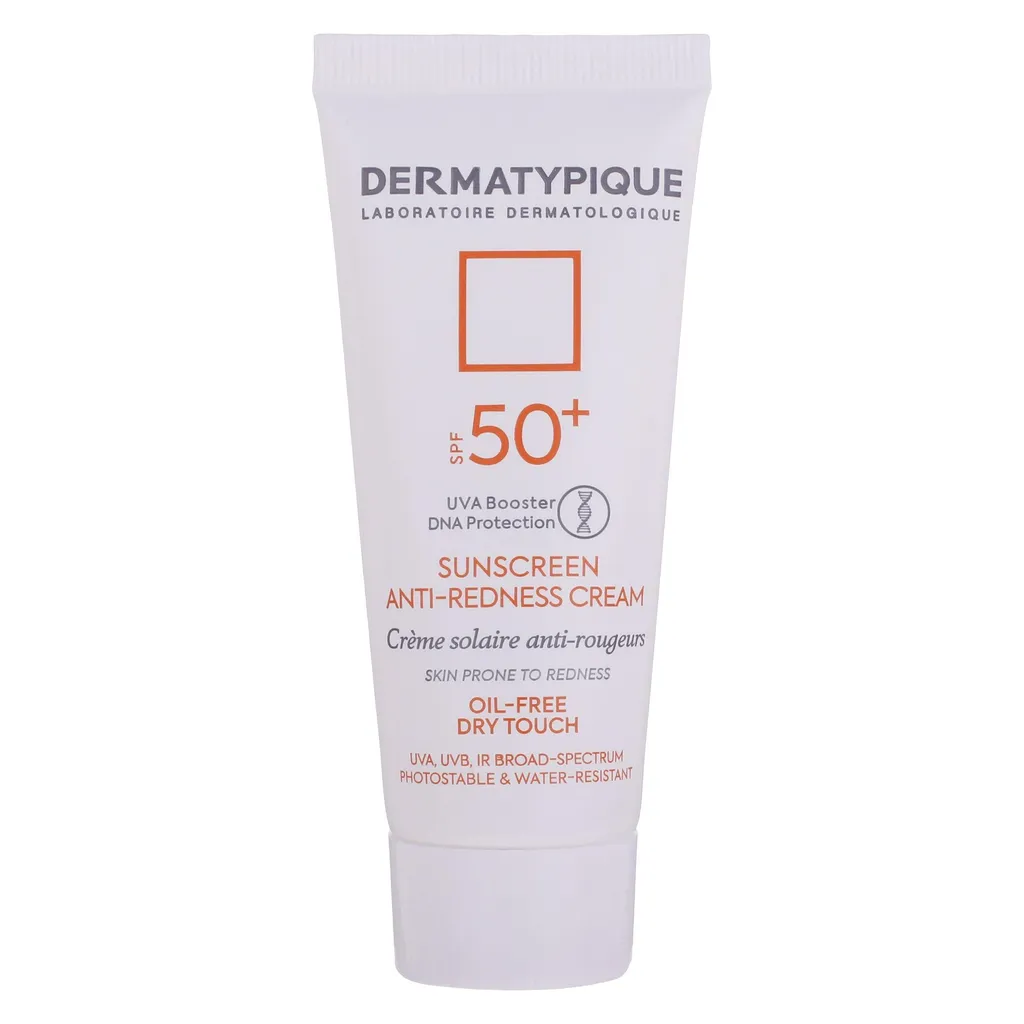 کرم ضد آفتاب بدون رنگ درماتیپیک SPF50 مدل Anti_redness ‌محافط UVB, UVA مناسب انواع پوست حجم 40 میلی‌لیتر