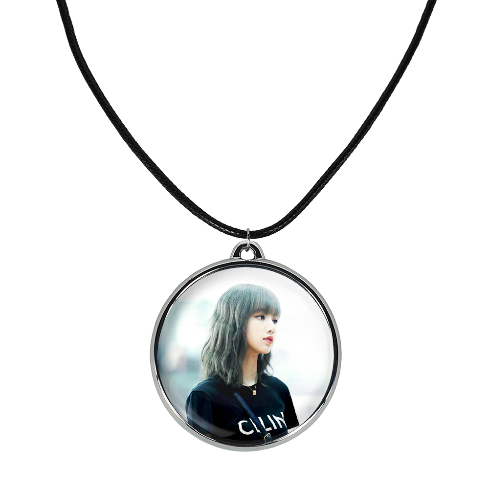 گردنبند خندالو مدل لیسا بلک پینک کد 1425614252