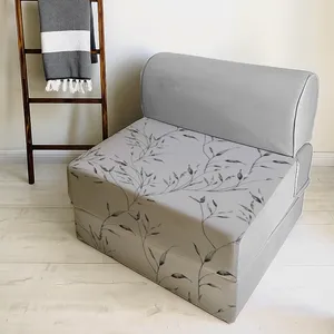 مبل تختخواب شو یک نفره نوپه هوم مدل تشک شو طرح برگ کد M1126