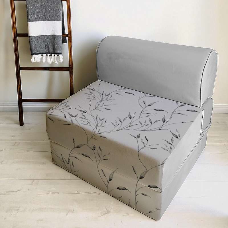 مبل تختخواب شو یک نفره نوپه هوم مدل تشک شو طرح برگ کد M1126