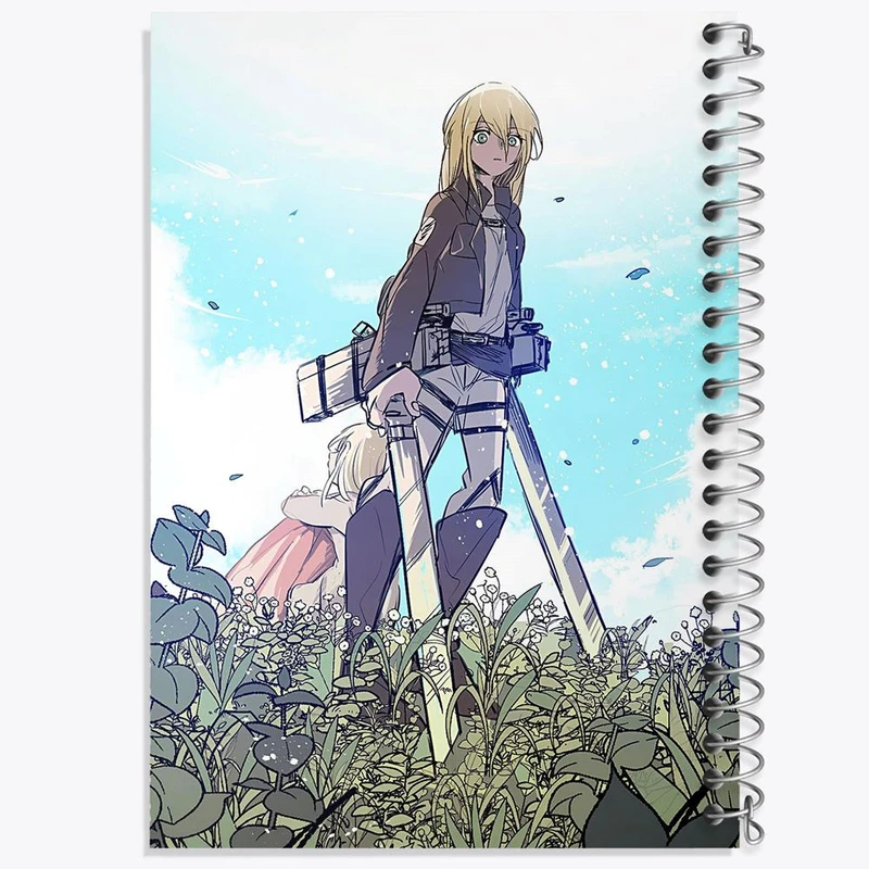 دفتر ژورنال نویسی 50 برگ خندالو مدل نقطه ای طرح هیستوریا انیمه اتک آن تایتان Attack on Titan کد 18564