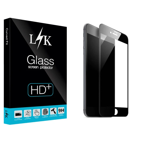 محافظ صفحه نمایش ال کی مدل Hard glass مناسب برای گوشی موبایل اپل Iphone 8