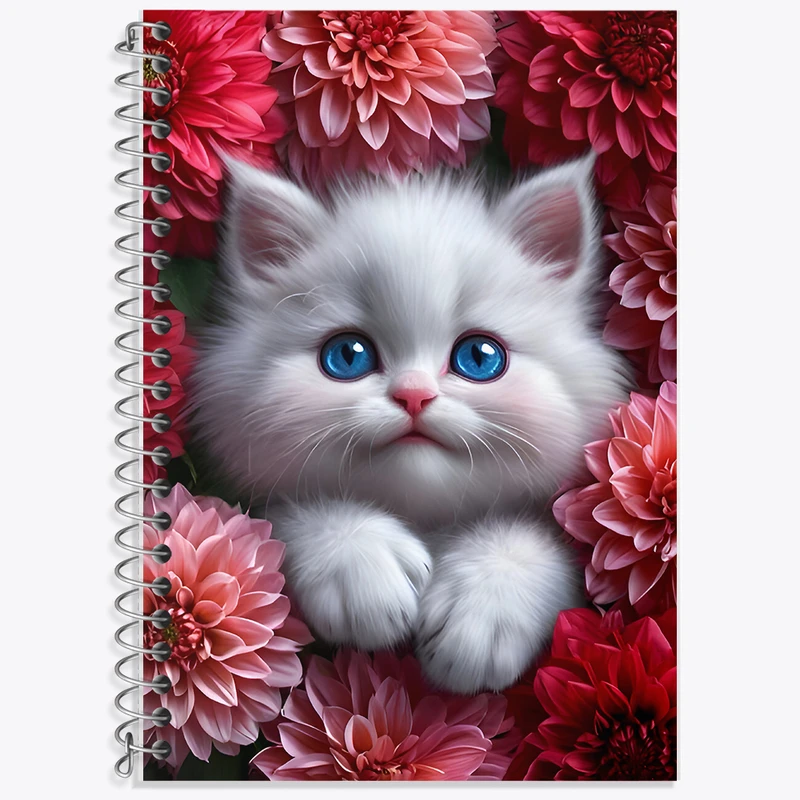 دفتر لغت 50 برگ خندالو طرح گربه بامزه کد F7232