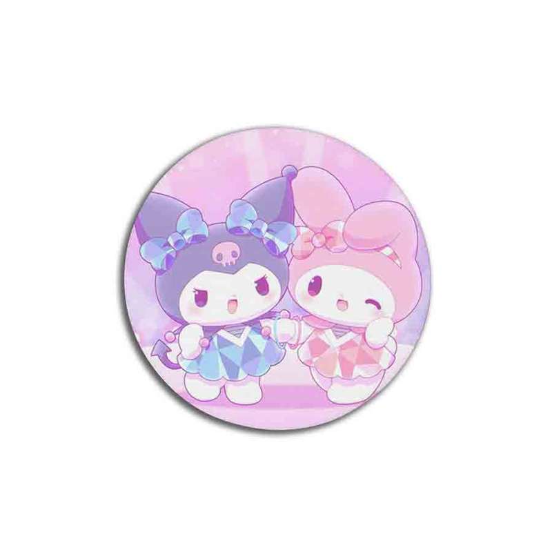 زیر لیوانی مدل کرومی و ملودی کیوت کد kuromi melody 037 زیر لیوانی مدل کرومی و ملودی کیوت کد kuromi melody 037