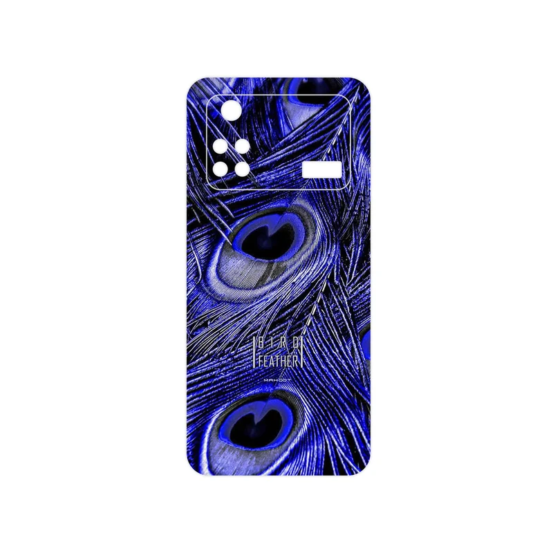 برچسب پوششی ماهوت مدل Purple Feather مناسب برای گوشی موبایل شیائومی Poco M4 Pro 4G