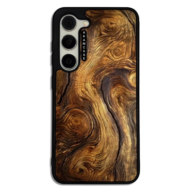 کاور آکام مدل AMC-WSGS23-WOOD-26 مناسب برای گوشی موبایل سامسونگ Galaxy S23
