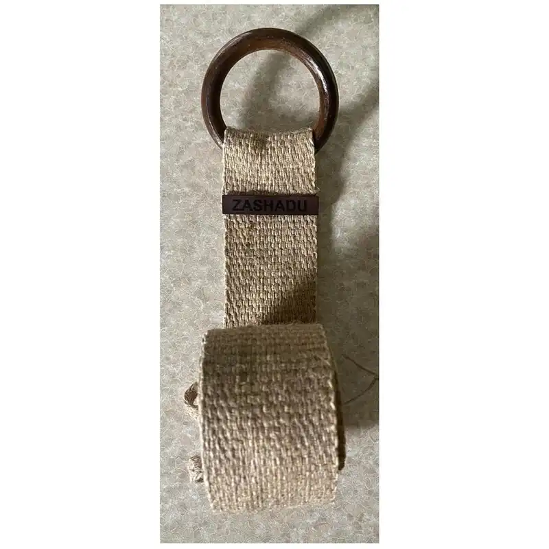 کمربند زنانه زاشادو مدل چوبی کنفی کد 59