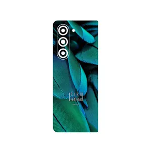 MAHOOT Green Feather Cover Sticker for Samsung Galaxy Z Fold 5