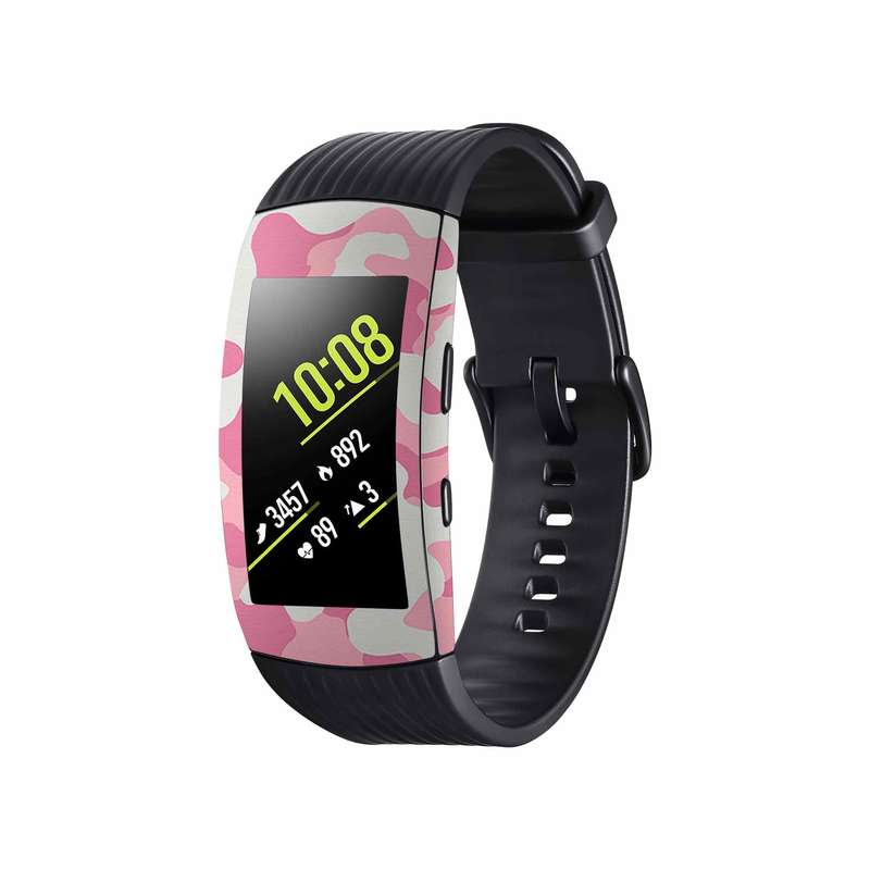 برچسب ماهوت طرح Army-Pink مناسب برای ساعت هوشمند سامسونگ Galaxy Gear Fit 2 Pro