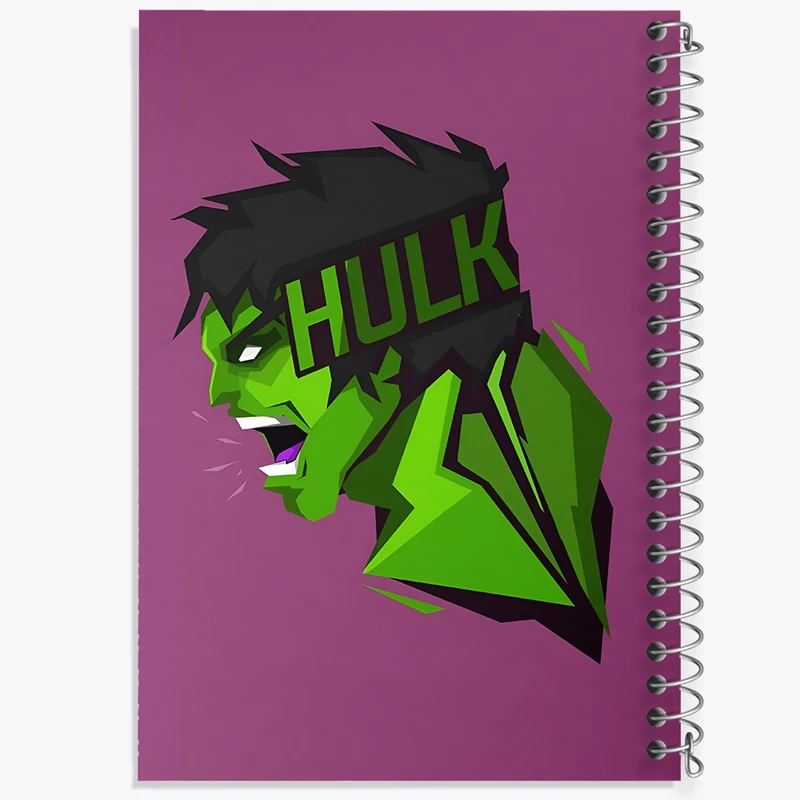 دفتر ژورنال نویسی 50 برگ خندالو مدل نقطه ای طرح هالک مارول (Marvel) کد N5730