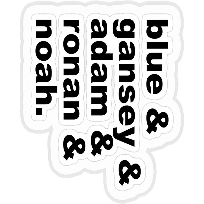 استیکر لپ تاپ طرح the raven cycle کد ST1864