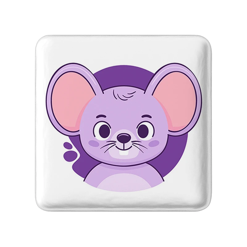 مگنت خندالو طرح موش حیوانات بامزه مدل مربعی کد 37150