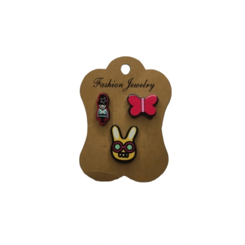 گل سینه دخترانه مدل Fa2015 بسته 3 عددی