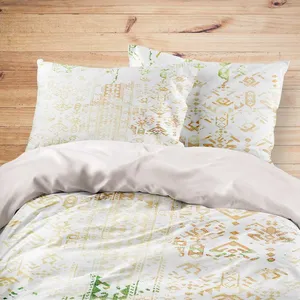 سرویس خواب مدوپد طرح گلیم سبز مدل mod00041 یک نفره 4 تکه