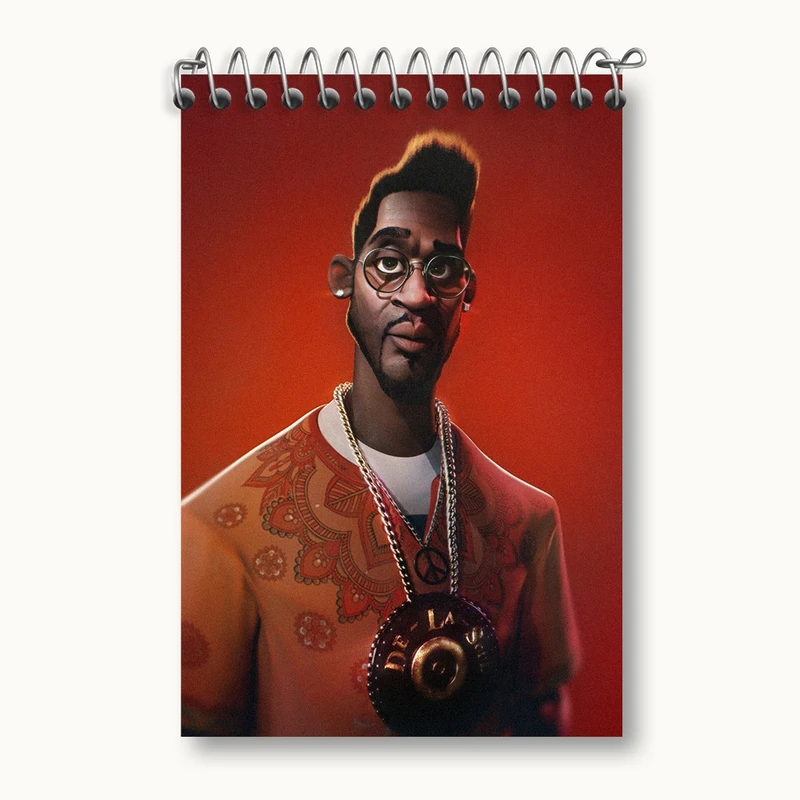 دفتر یادداشت 50 برگ خندالو مدل De La Soul کد F778